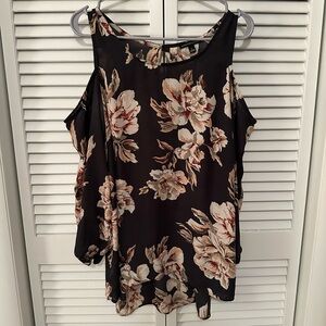 Floral Black Women's Top